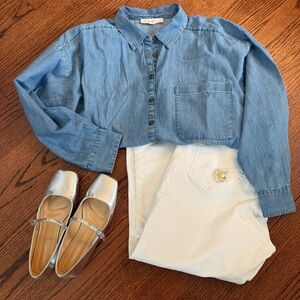 Classic White Jeans, Loft, Size 14/32, Wardrobe staple, *this listing jeans only